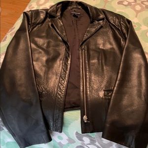Ann Taylor Black Leather Jacket